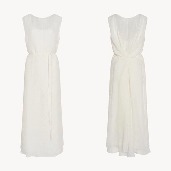 The Row betrays linen midi dress ivory XS - Picture 6 of 12